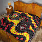 Essendon Bombers NAIDOC Week 2026 Personalised Quilt 50 Years of Deadly Aboriginal Art