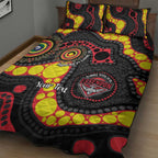 Essendon Bombers NAIDOC Week 2026 Personalised Quilt Bed Set 50 Years of Deadly Aboriginal Art