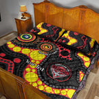 Essendon Bombers NAIDOC Week 2026 Personalised Quilt Bed Set 50 Years of Deadly Aboriginal Art
