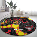 Essendon Bombers NAIDOC Week 2026 Personalised Round Carpet 50 Years of Deadly Aboriginal Art