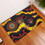 Essendon Bombers NAIDOC Week 2026 Personalised Rubber Doormat 50 Years of Deadly Aboriginal Art