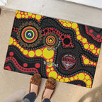 Essendon Bombers NAIDOC Week 2026 Personalised Rubber Doormat 50 Years of Deadly Aboriginal Art