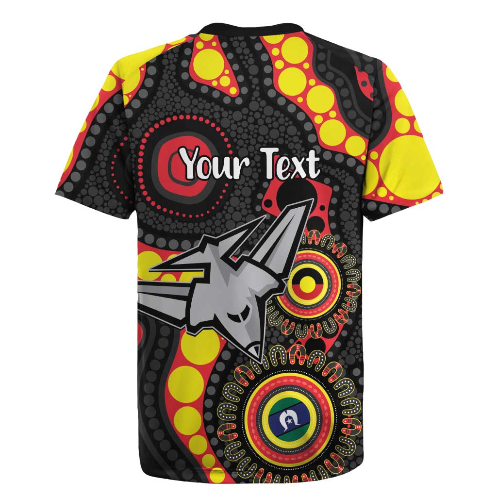 Essendon Bombers NAIDOC Week 2026 Personalised Rugby Jersey 50 Years of Deadly Aboriginal Art