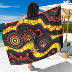 Essendon Bombers NAIDOC Week 2026 Personalised Sarong 50 Years of Deadly Aboriginal Art