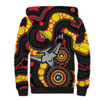 Essendon Bombers NAIDOC Week 2026 Personalised Sherpa Hoodie 50 Years of Deadly Aboriginal Art