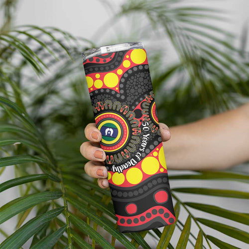 Essendon Bombers NAIDOC Week 2026 Personalised Skinny Tumbler 50 Years of Deadly Aboriginal Art