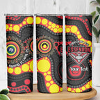 Essendon Bombers NAIDOC Week 2026 Personalised Skinny Tumbler 50 Years of Deadly Aboriginal Art