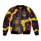 Essendon Bombers NAIDOC Week 2026 Personalised Sleeve Zip Bomber Jacket 50 Years of Deadly Aboriginal Art