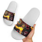 Essendon Bombers NAIDOC Week 2026 Personalised Slide Sandals 50 Years of Deadly Aboriginal Art