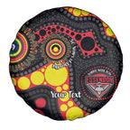 Essendon Bombers NAIDOC Week 2026 Personalised Spare Tire Cover 50 Years of Deadly Aboriginal Art
