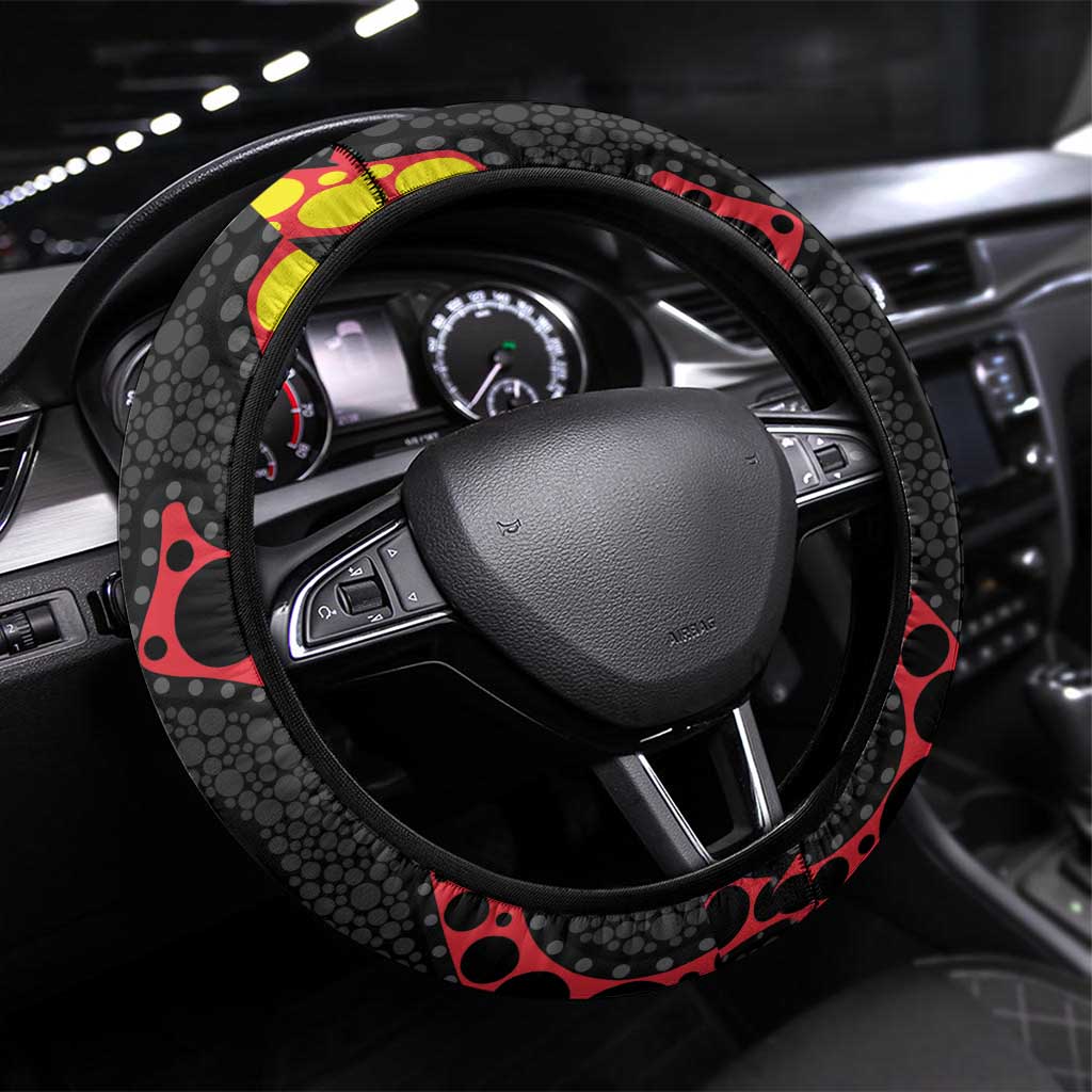 Essendon Bombers NAIDOC Week 2026 Steering Wheel Cover 50 Years of Deadly Aboriginal Art