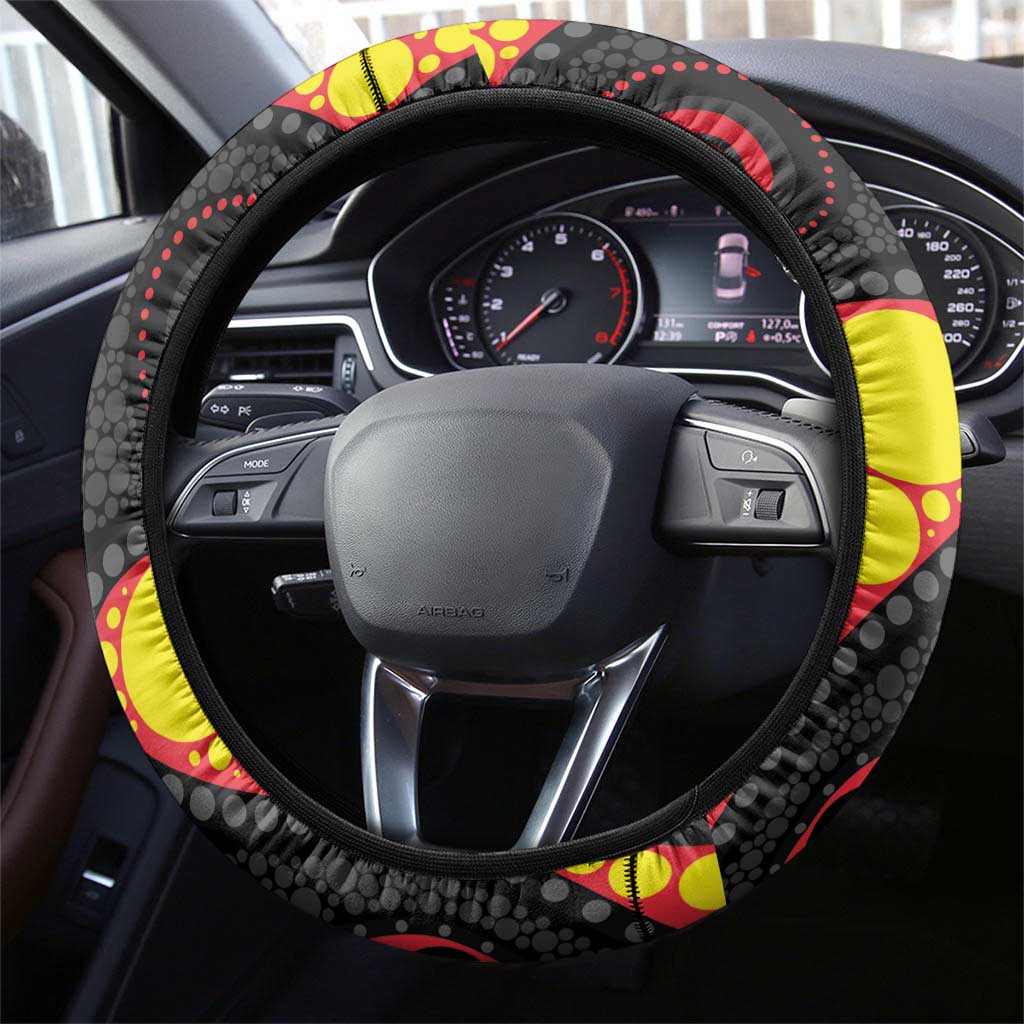 Essendon Bombers NAIDOC Week 2026 Steering Wheel Cover 50 Years of Deadly Aboriginal Art