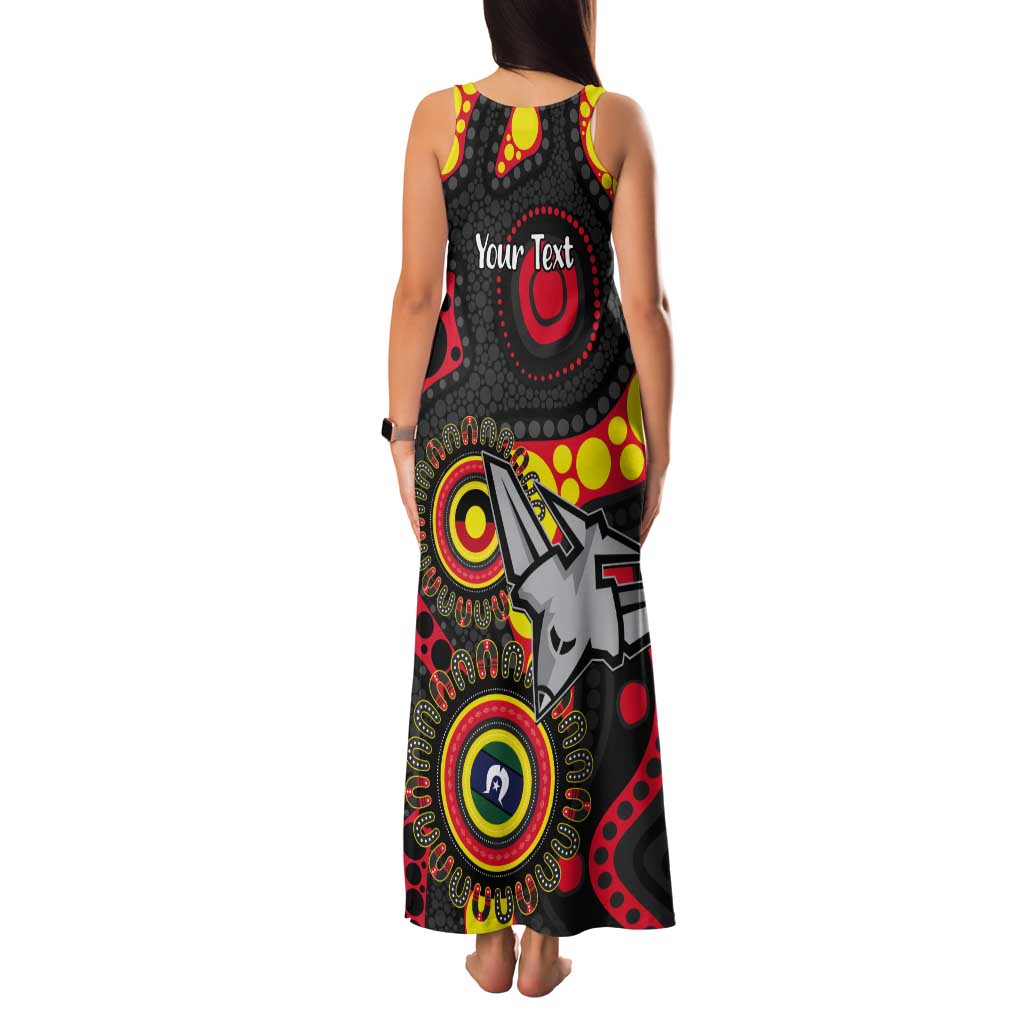Essendon Bombers NAIDOC Week 2026 Personalised Tank Maxi Dress 50 Years of Deadly Aboriginal Art