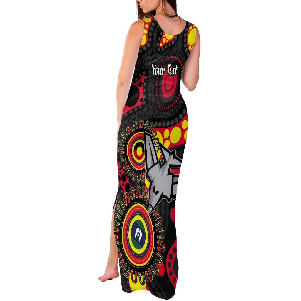 Essendon Bombers NAIDOC Week 2026 Personalised Tank Maxi Dress 50 Years of Deadly Aboriginal Art