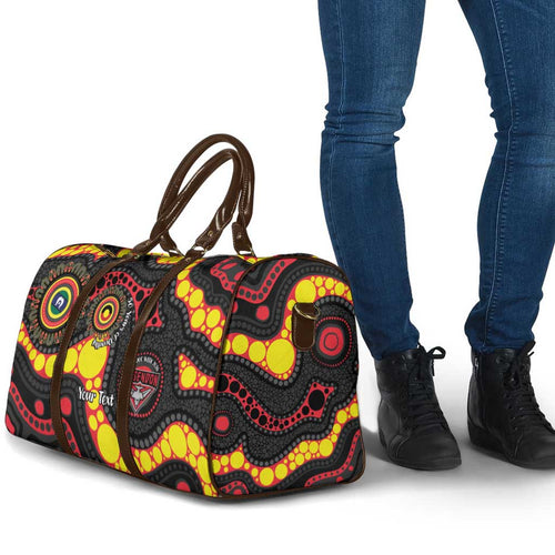 Essendon Bombers NAIDOC Week 2026 Personalised Travel Bag 50 Years of Deadly Aboriginal Art