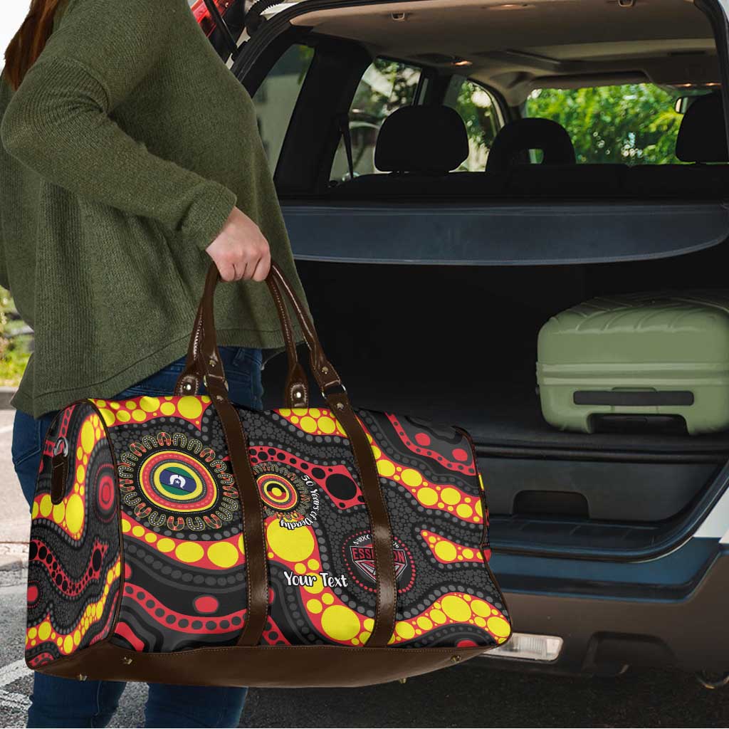 Essendon Bombers NAIDOC Week 2026 Personalised Travel Bag 50 Years of Deadly Aboriginal Art