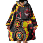 Essendon Bombers NAIDOC Week 2026 Personalised Wearable Blanket Hoodie 50 Years of Deadly Aboriginal Art