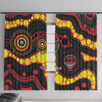 Essendon Bombers NAIDOC Week 2026 Personalised Window Curtain 50 Years of Deadly Aboriginal Art