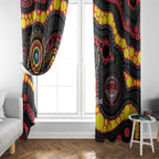 Essendon Bombers NAIDOC Week 2026 Personalised Window Curtain 50 Years of Deadly Aboriginal Art