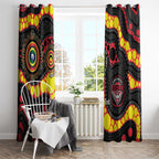 Essendon Bombers NAIDOC Week 2026 Personalised Window Curtain 50 Years of Deadly Aboriginal Art