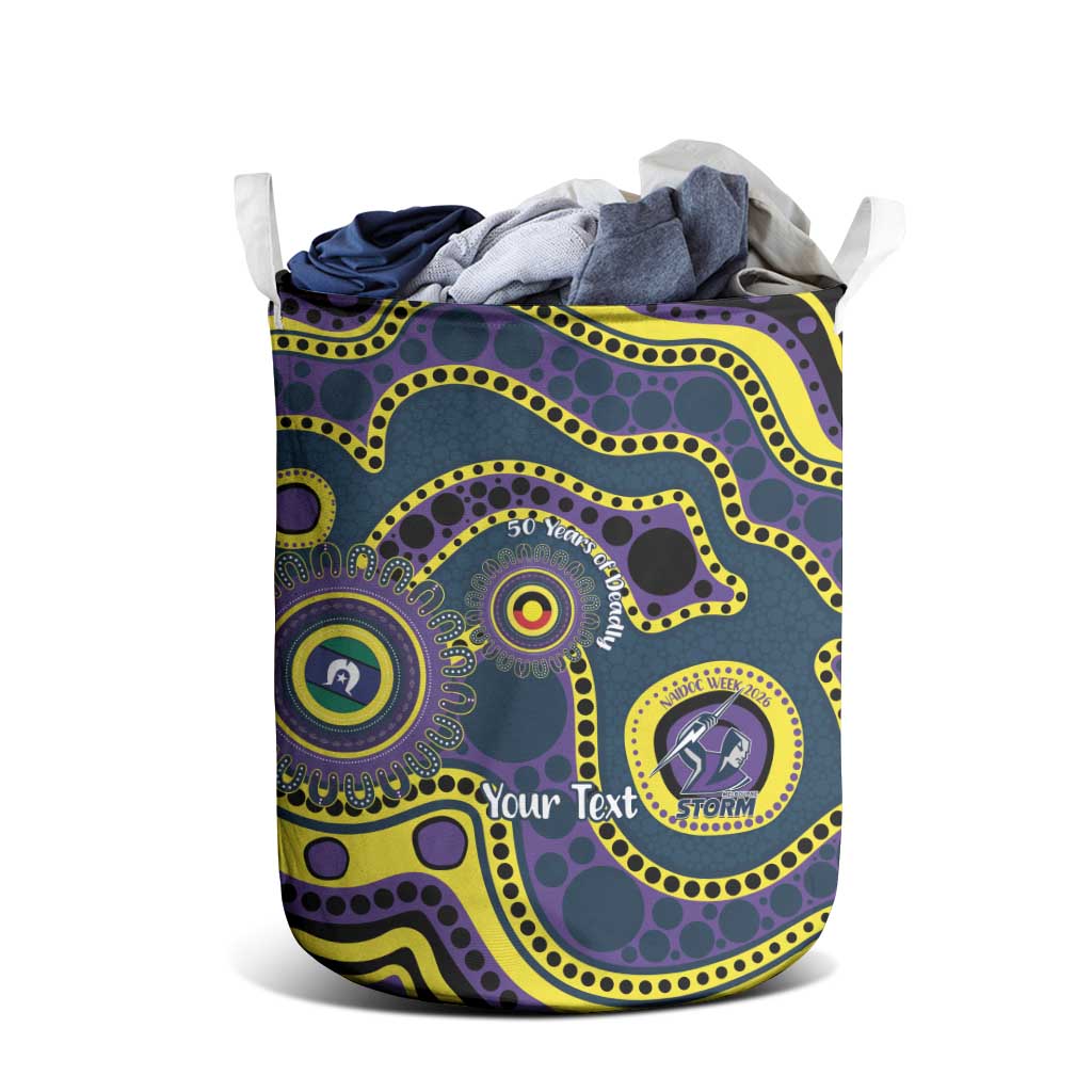 Storm NAIDOC Week 2026 Personalised Laundry Basket 50 Years of Deadly Aboriginal Art