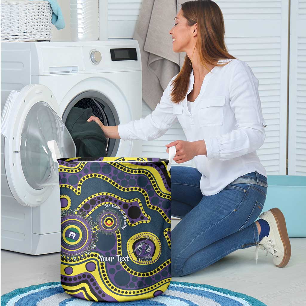 Storm NAIDOC Week 2026 Personalised Laundry Basket 50 Years of Deadly Aboriginal Art