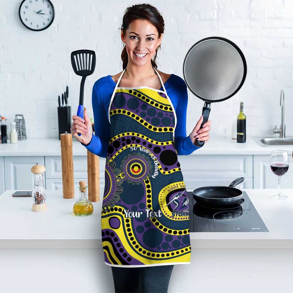 Storm NAIDOC Week 2026 Personalised Apron 50 Years of Deadly Aboriginal Art
