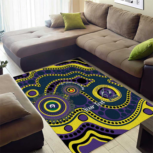 Storm NAIDOC Week 2026 Personalised Area Rug 50 Years of Deadly Aboriginal Art