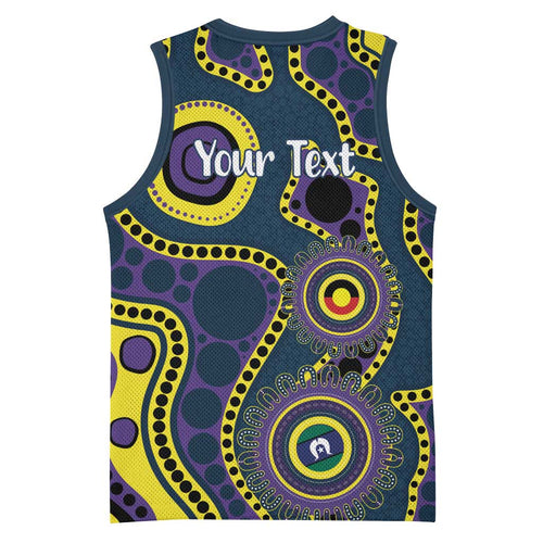 Storm NAIDOC Week 2026 Personalised Basketball Jersey 50 Years of Deadly Aboriginal Art