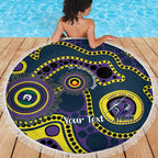 Storm NAIDOC Week 2026 Personalised Beach Blanket 50 Years of Deadly Aboriginal Art