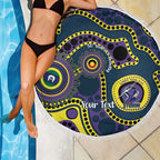 Storm NAIDOC Week 2026 Personalised Beach Blanket 50 Years of Deadly Aboriginal Art
