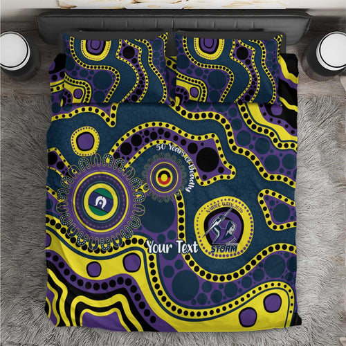 Storm NAIDOC Week 2026 Personalised Bedding Set 50 Years of Deadly Aboriginal Art