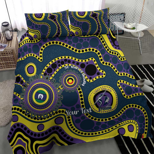 Storm NAIDOC Week 2026 Personalised Bedding Set 50 Years of Deadly Aboriginal Art