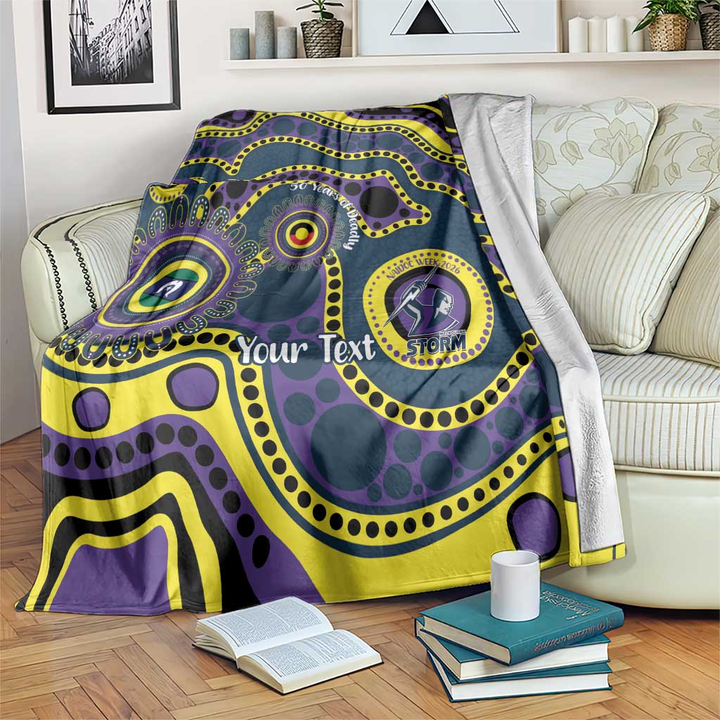 Storm NAIDOC Week 2026 Personalised Blanket 50 Years of Deadly Aboriginal Art