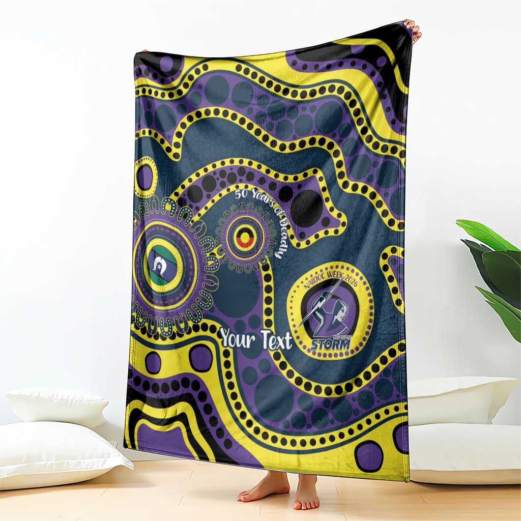 Storm NAIDOC Week 2026 Personalised Blanket 50 Years of Deadly Aboriginal Art