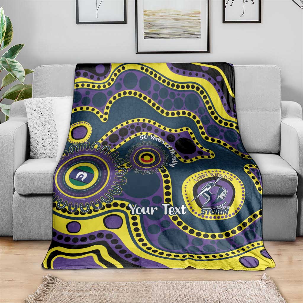 Storm NAIDOC Week 2026 Personalised Blanket 50 Years of Deadly Aboriginal Art