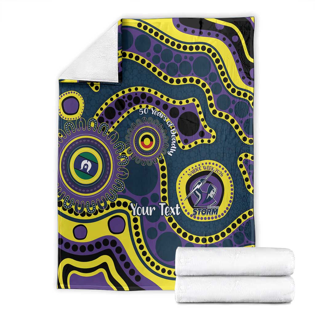 Storm NAIDOC Week 2026 Personalised Blanket 50 Years of Deadly Aboriginal Art