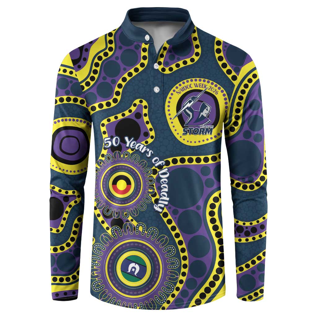 Storm NAIDOC Week 2026 Personalised Button Sweatshirt 50 Years of Deadly Aboriginal Art