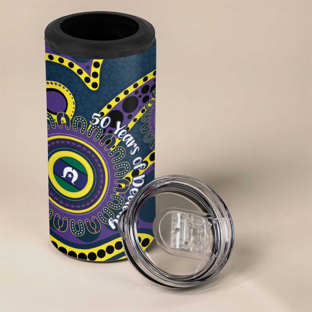 Storm NAIDOC Week 2026 Personalised 4 in 1 Can Cooler Tumbler 50 Years of Deadly Aboriginal Art