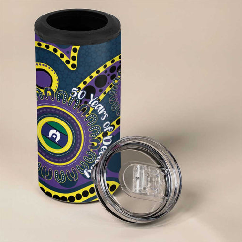 Storm NAIDOC Week 2026 Personalised 4 in 1 Can Cooler Tumbler 50 Years of Deadly Aboriginal Art