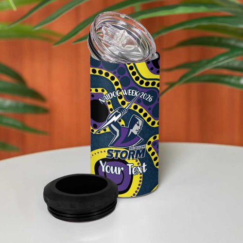 Storm NAIDOC Week 2026 Personalised 4 in 1 Can Cooler Tumbler 50 Years of Deadly Aboriginal Art