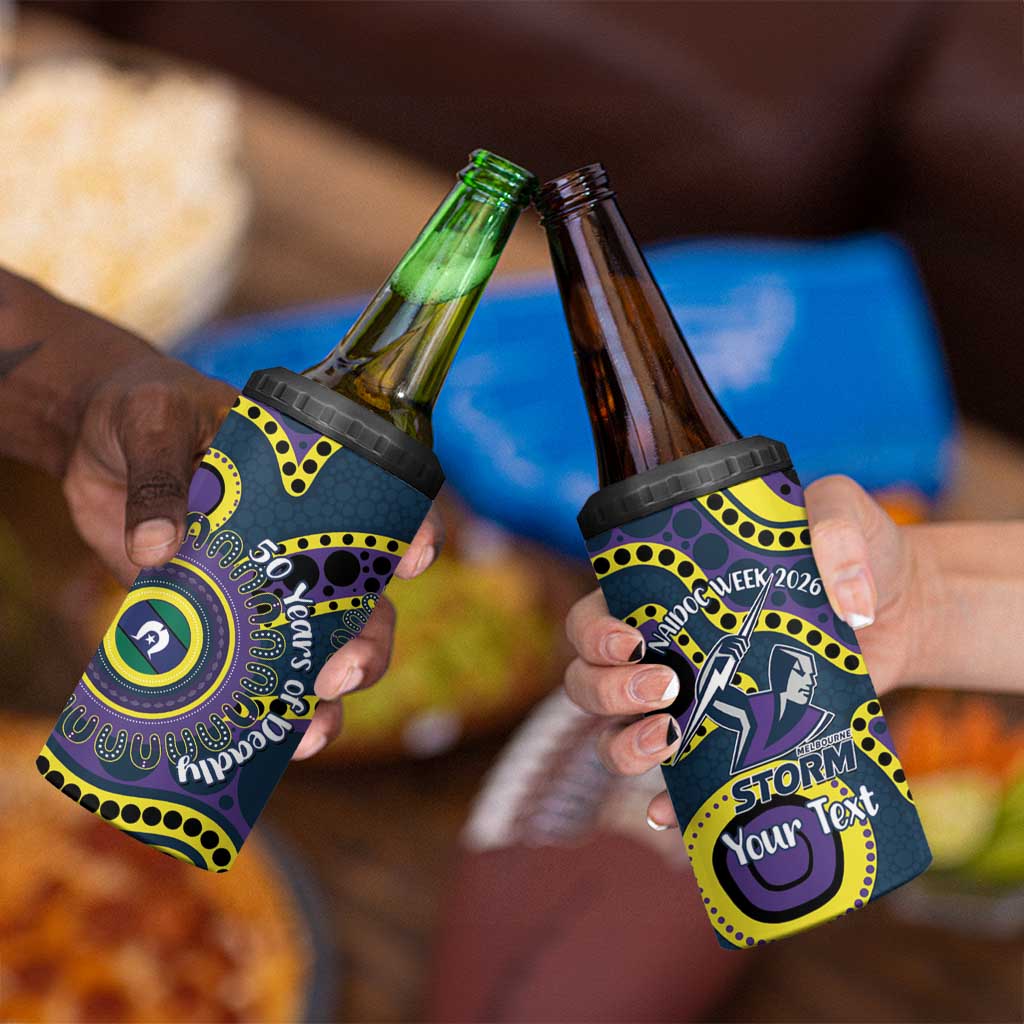 Storm NAIDOC Week 2026 Personalised 4 in 1 Can Cooler Tumbler 50 Years of Deadly Aboriginal Art