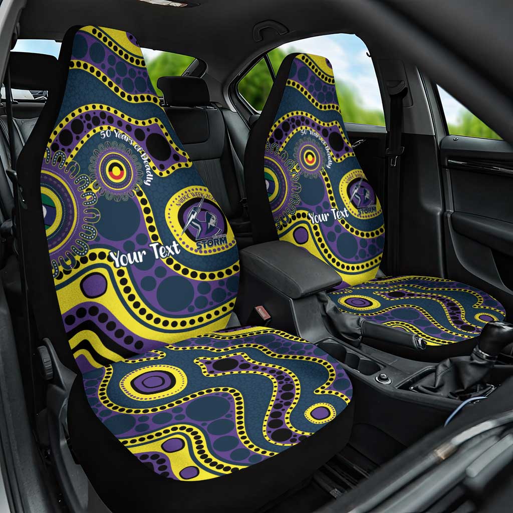 Storm NAIDOC Week 2026 Personalised Car Seat Cover 50 Years of Deadly Aboriginal Art