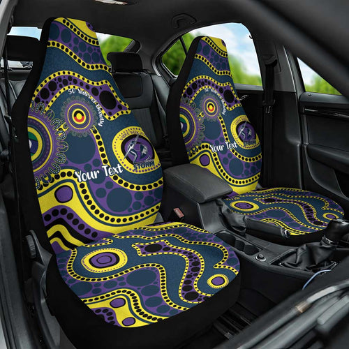Storm NAIDOC Week 2026 Personalised Car Seat Cover 50 Years of Deadly Aboriginal Art