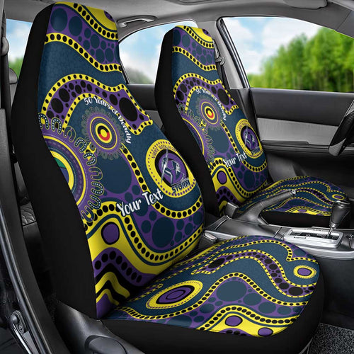 Storm NAIDOC Week 2026 Personalised Car Seat Cover 50 Years of Deadly Aboriginal Art