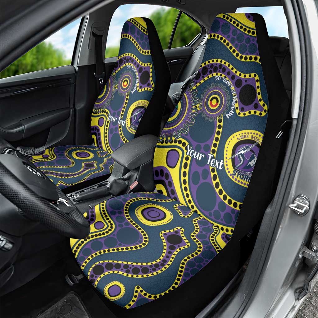 Storm NAIDOC Week 2026 Personalised Car Seat Cover 50 Years of Deadly Aboriginal Art