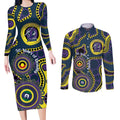 Storm NAIDOC Week 2026 Personalised Couples Matching Long Sleeve Bodycon Dress and Long Sleeve Button Shirt 50 Years of Deadly Aboriginal Art