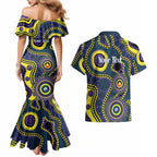 Storm NAIDOC Week 2026 Personalised Couples Matching Mermaid Dress and Hawaiian Shirt 50 Years of Deadly Aboriginal Art