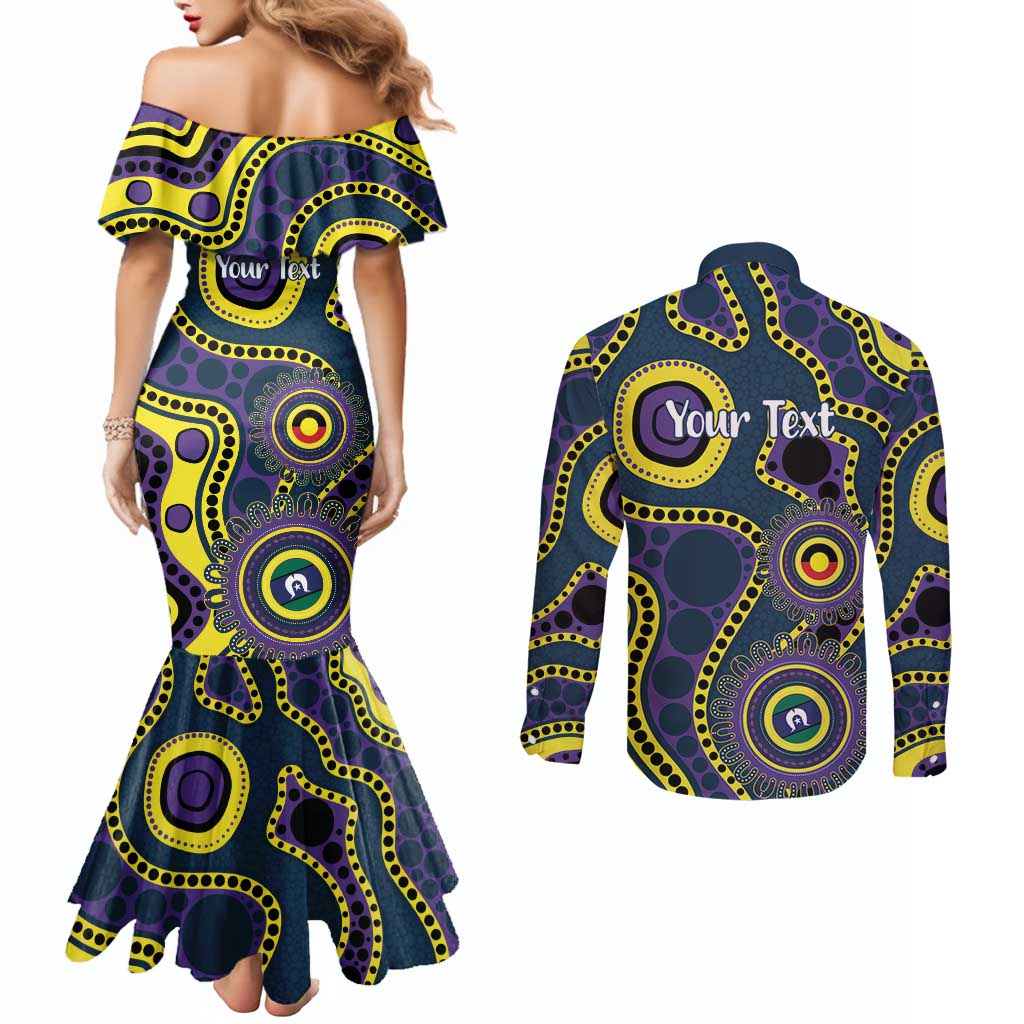 Storm NAIDOC Week 2026 Personalised Couples Matching Mermaid Dress and Long Sleeve Button Shirt 50 Years of Deadly Aboriginal Art