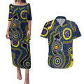 Storm NAIDOC Week 2026 Personalised Couples Matching Puletasi and Hawaiian Shirt 50 Years of Deadly Aboriginal Art